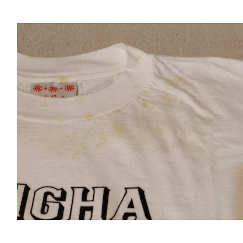 Vintage Singha Beer T Shirt Bangkok Brewery Single Stitch Hem White Sz Medium TT - Picture 3 of 9